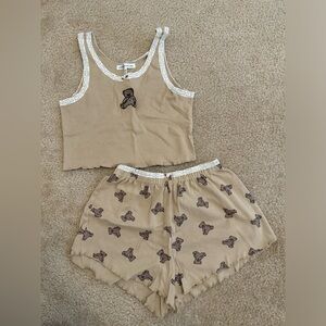 Teddy bear 2 piece pajama set